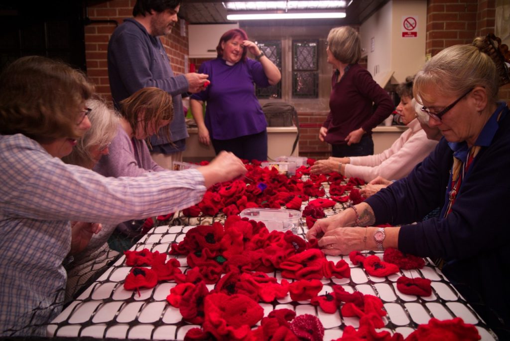 Group Assembling poppies