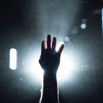 United states, seattle, silhouette and hand
